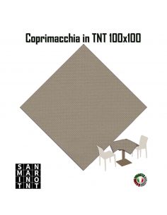 Coprimacchia 100x100 in tnt colore Creta