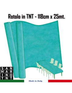 Rotolo in TNT cm.118x25 mt colore Blu TIFFANY