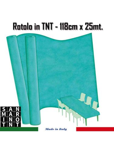 Rotolo in TNT cm.118x25 mt colore Blu TIFFANY