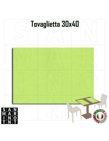 Tovaglietta Americana verde mela 30x40