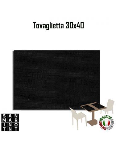 Tovaglietta Americana Arancio 30x40 nera