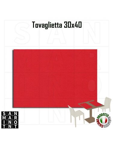 Tovaglietta Americana Rosso 30x40