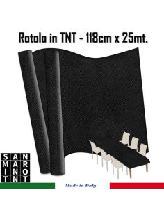 Rotolo in TNT cm.118x25 mt colore nero