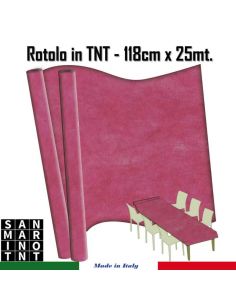 Rotolo in TNT cm.118x25 mt colore rosa shocking