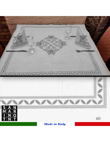 Coprimacchia Airlaid Antico Rosone 100x100 grigio