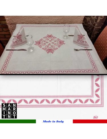 Coprimacchia Airlaid Antico Rosone 100x100 bordeaux