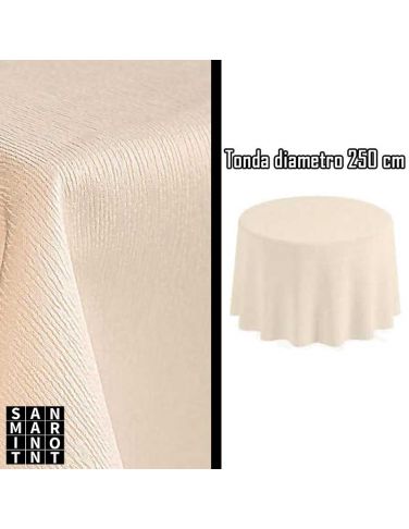 Tovaglie antimacchia tonde in poliestere 250 cm