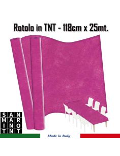 Rotolo in TNT cm.118x25 mt colore fuxia
