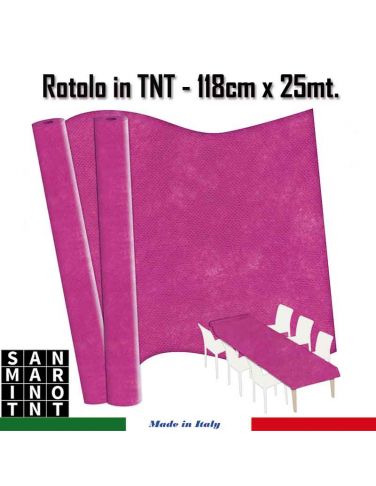 Rotolo in TNT cm.118x25 mt colore fuxia