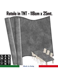 Rotolo in TNT cm.118x25 mt colore  grigio