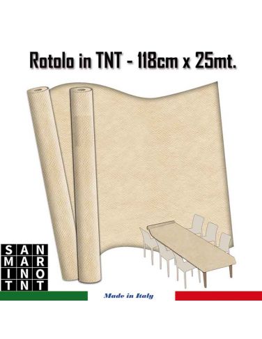Rotolo in TNT cm.118x25 mt colore  sabbia