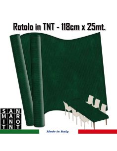 Rotolo in TNT cm.118x25 mt colore  verde