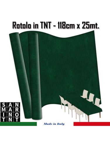 Rotolo in TNT cm.118x25 mt colore  verde