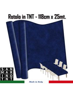 Rotolo in TNT cm.118x25 mt colore blu