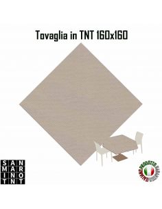 Tovaglia 160x160 in tnt colore sabbia