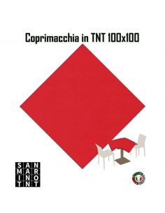 Coprimacchia 100x100 in tnt colore Rosso