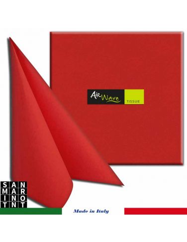 Tovagliolo 2 veli Airwave 40x40 rosso