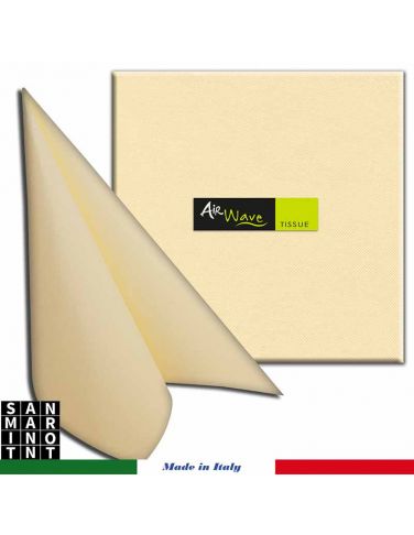 Tovagliolo 2 veli Airwave 40x40  crema
