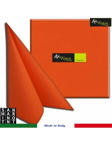 Tovaglioli monouso 2 veli Airwave 40x40 arancio