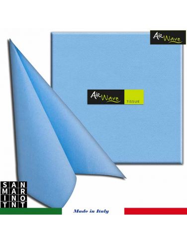 Tovaglioli monouso 2 veli Airwave 40x40 celeste
