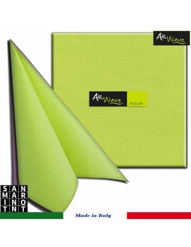 Tovaglioli monouso 2 veli Airwave 40x40 verde mela