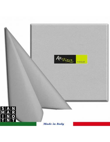 Tovaglioli monouso 2 veli Airwave 40x40  grigio