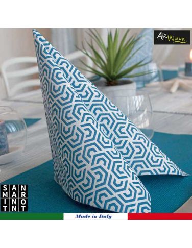 Tovagliolo 2 veli 40x40 LOGIC  blu