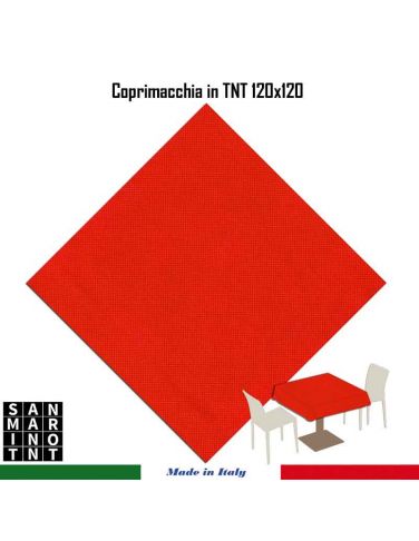Coprimacchia 120x120 in tnt colore Rosso