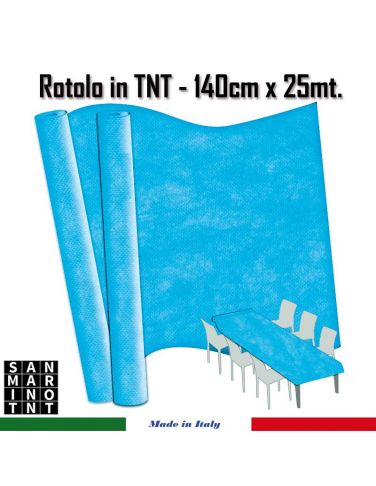 Rotoli in TNT cm.140x25 mt celeste