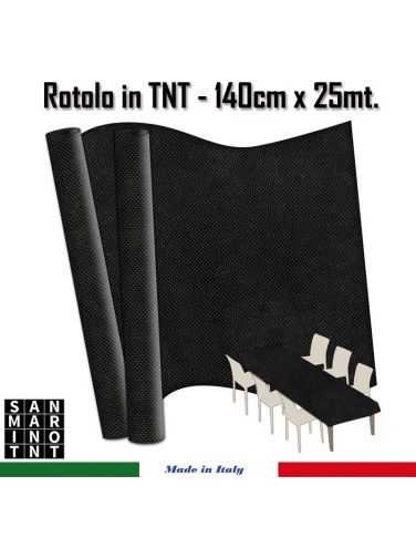 Rotoli in TNT cm.140x25 mt nero