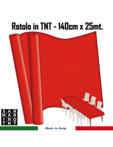 Rotoli in TNT cm.140x25 mt rosso