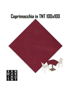 Coprimacchia 100x100 in tnt colore Bordeaux