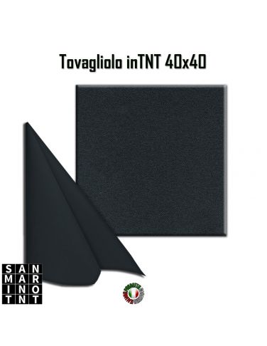 Tovagliolo in Airlaid Nero 40x40 pz. 800