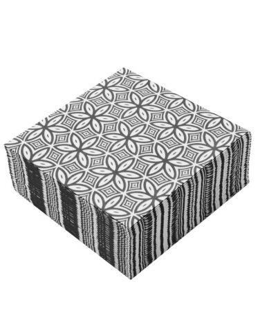 Tovaglioli Airlaid 40x40 Black&Withe...