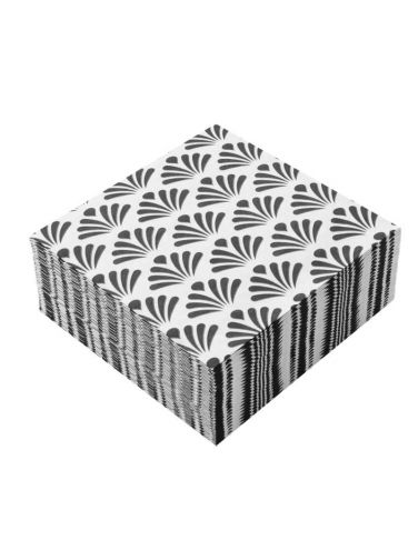 Tovaglioli Airlaid 40x40 Black&Withe Paon