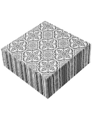 Tovaglioli Airlaid 40x40 Black&Withe Ceramic