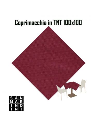 Coprimacchia 100x100 in tnt colore Bordeaux