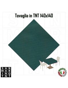 Tovaglia in tnt 140x140 colore Verde scuro