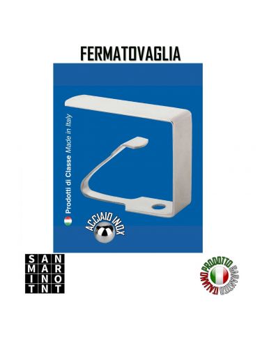 Fermatovaglie in acciaio Inox 4 pz