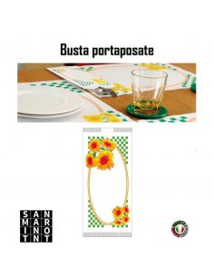 Busta portaposate Girasoli